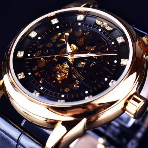 Classy Men Watch Royal Black/Gold