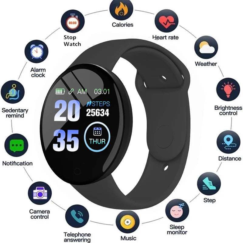 Smart Watch Men Women Bluetooth Fitness Tracker Bracelet Sport Heart Rate Blood Pressure Kids Smartwatch for Xiaomi Apple Watch