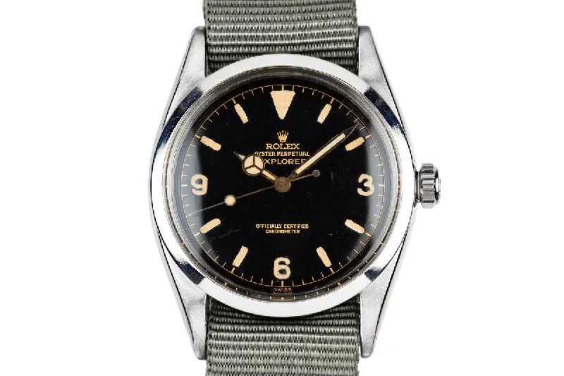 1958 Vintage Rolex Explorer I 6610 SWISS Only Gilt Dial