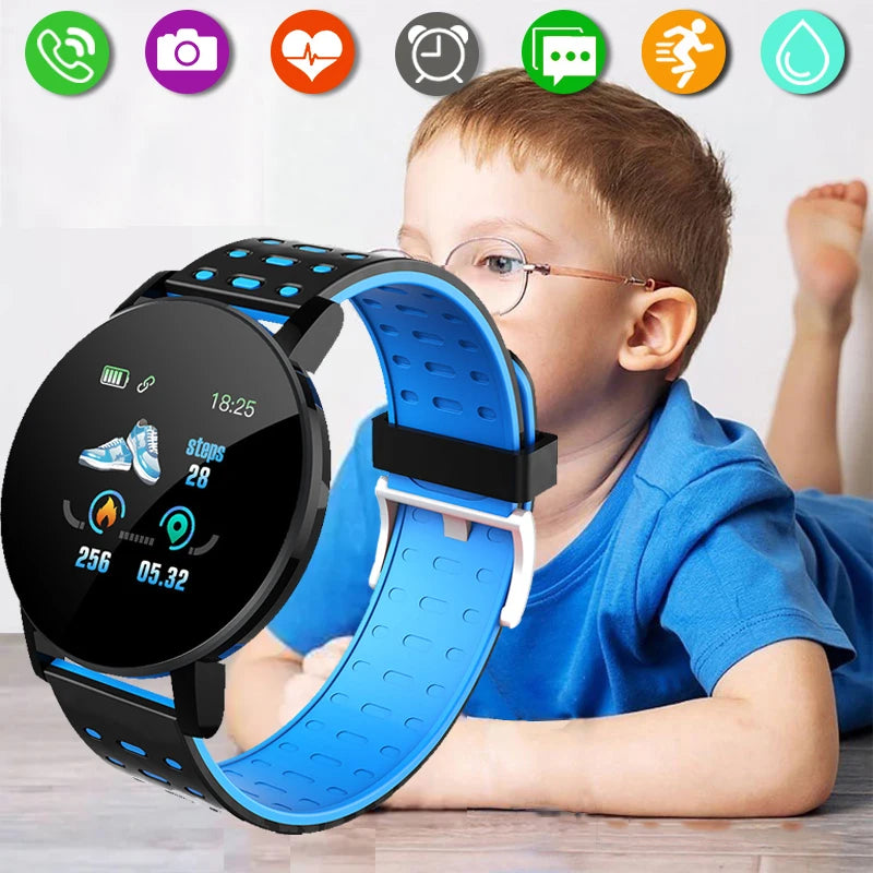 Children's Sports Smart Watch Led Digital Clock Waterproof Smartwatch Kids Heart Rate Monitor Fitness Tracker Boys Watch relógio