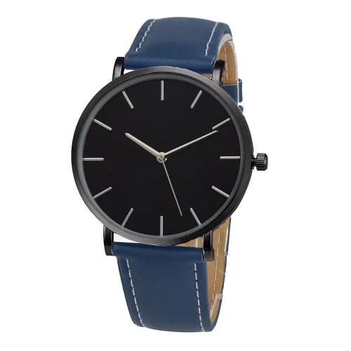 Classy Men Watch Minimalist Blue