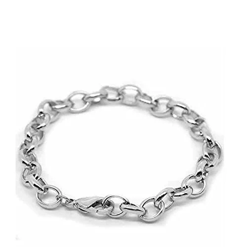 Silver Tone Lobster Clasp Bracelets Fit Link Chain Bracelet 20cm(7-7/8")