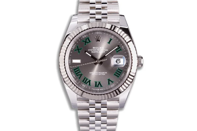 2021 Rolex Datejust 126334 Wimbledon 41mm with Box, Card, Booklets & Hangtags