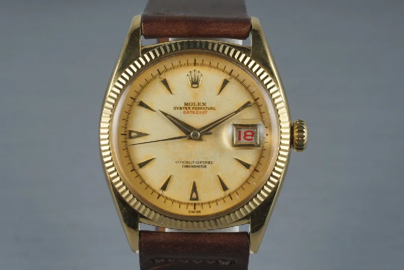 1954 Rolex 18K YG Datejust 6305-1