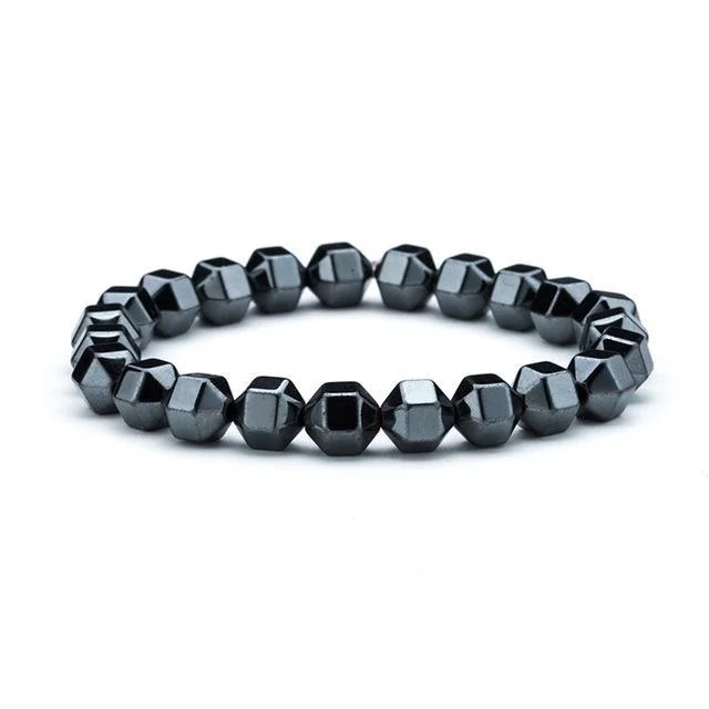 Classy Men Obsidian Stone Bracelet