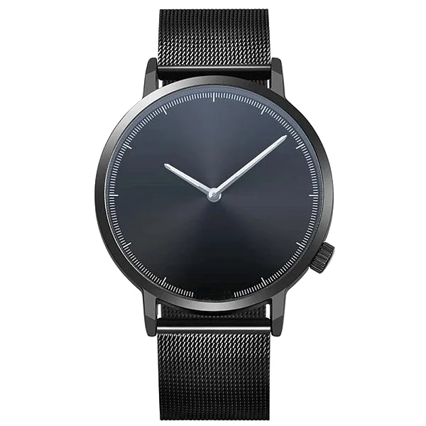 Classy Men Watch Clean Black