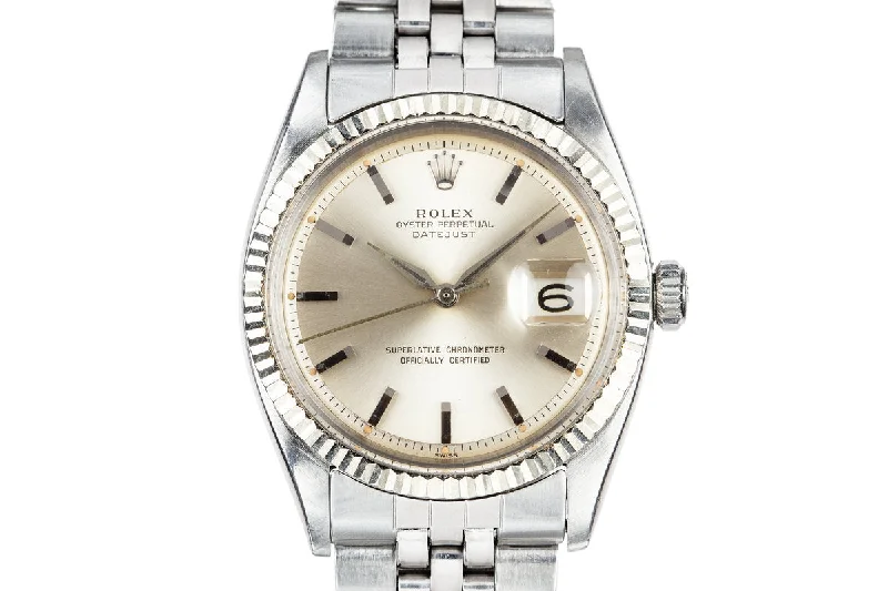 1963 Rolex DateJust 1601 Silver Dial with Dauphine hands