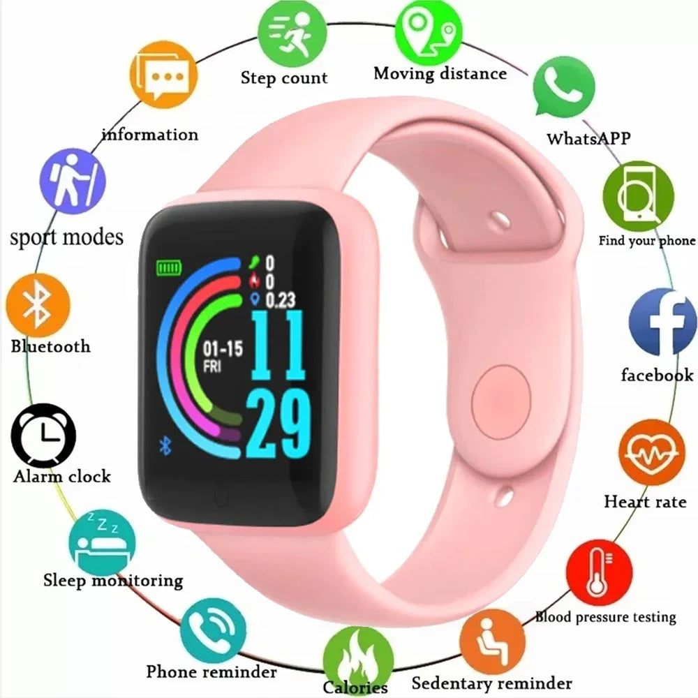 Smart Watch Men Blood Pressure Waterproof Women Heart Rate Monitor Fitness Tracker Sports Kids Watch relojes inteligentes