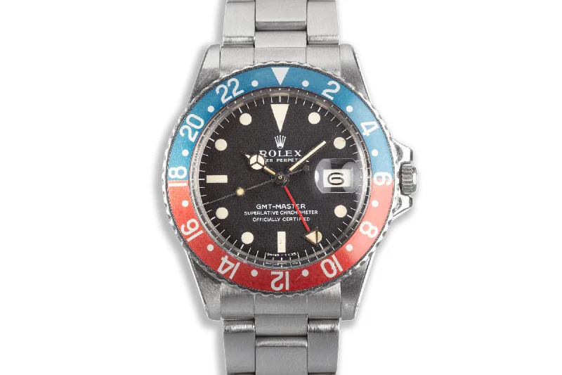 1971 Rolex GMT Master Model 1675 Pepsi Insert