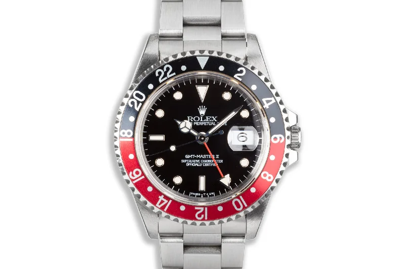 1995 Rolex GMT Master II 16710 "Coke" Bezel with Caseback Sticker