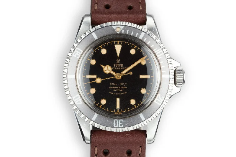 1961 Tudor Submariner 7928 Pointed Crown Guard Case with Gilt Chapter Ring Exclamation Point Dial