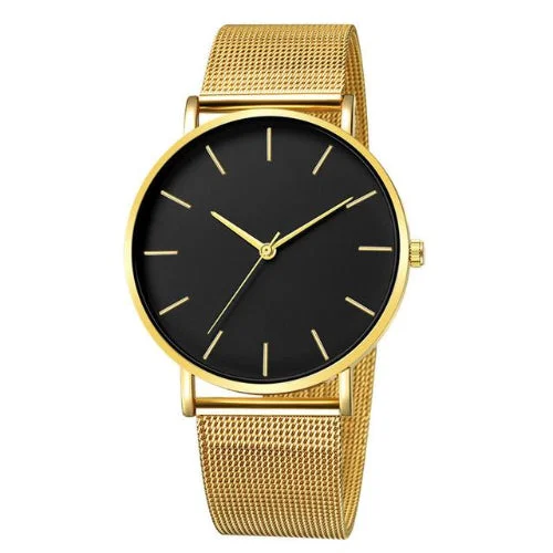 Classy Men Mesh Watch Gold | 3 Styles