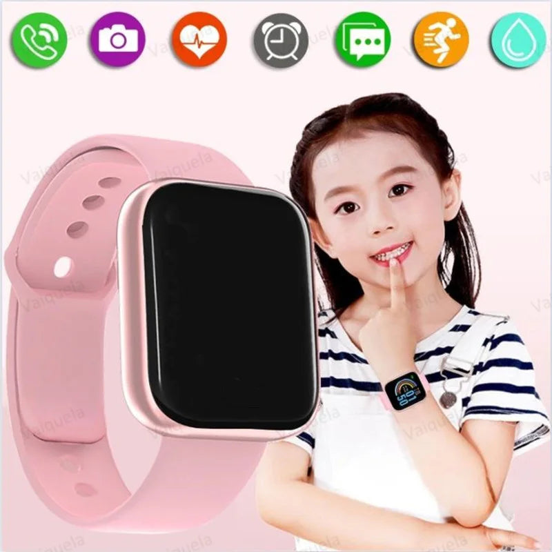 Children's Smart Digital Watch With Call Reminder Heart Rate Monitoring For Boy Girl Men Women Kids Smart Watch For Android IOS