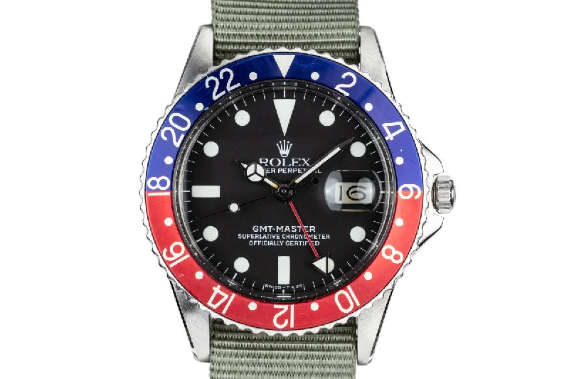 1960 Rolex GMT-Master 1675 Pointed Crown Guard Case