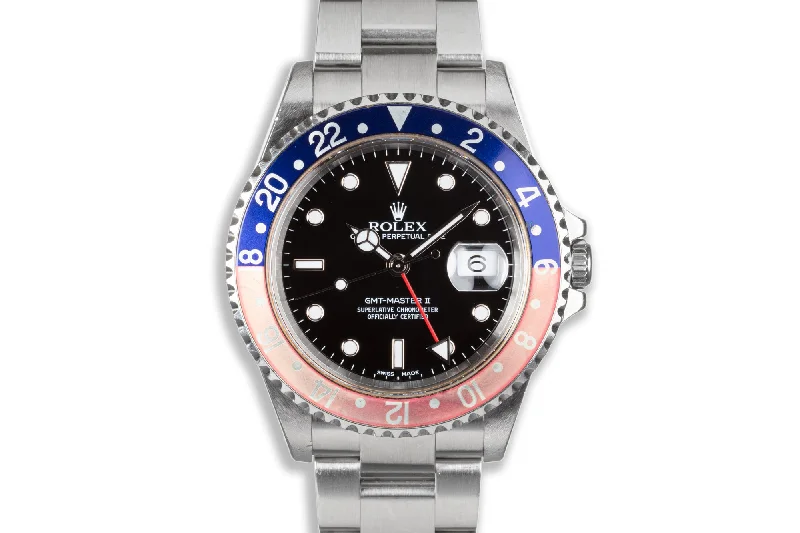 2001 Rolex GMT Master II 16710 with "Faded Pepsi" Insert