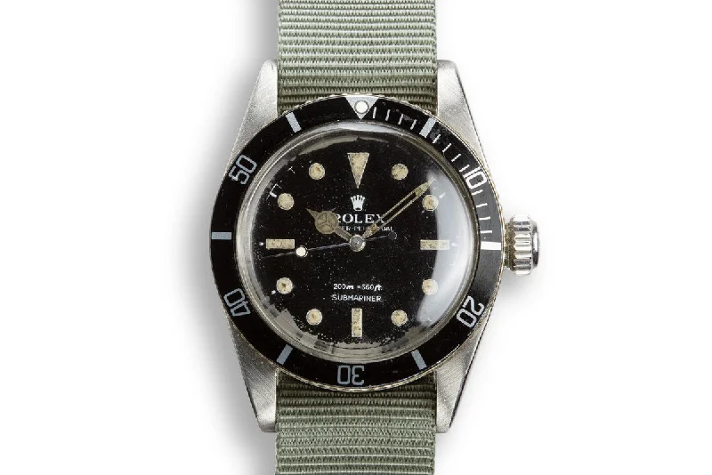 1959 Rolex "Big Crown" Submariner 6538 For Parts