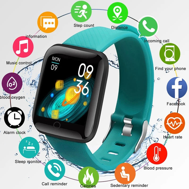 Kids Smartwatch Bluetooth Fitness Tracker Sport wristwatch Heart Rate Blood Pressure Men Women Smart Watch for apple Android