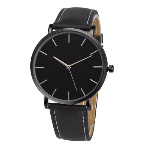 Classy Men Watch Minimalist Black