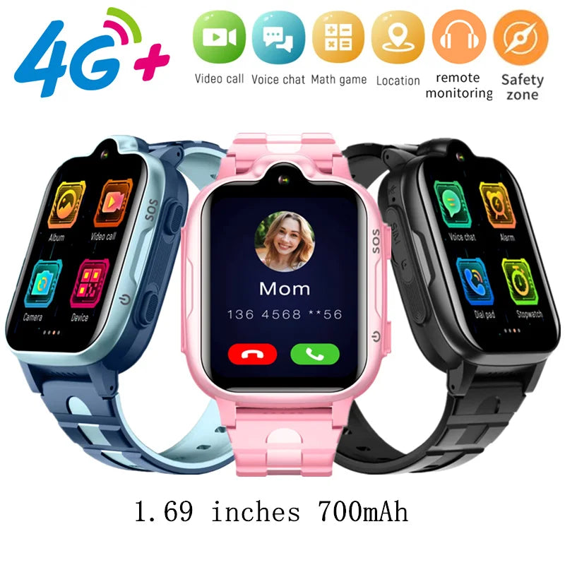 K15 Kids 4G  Smartwatch Phone GPS Tracker SOS HD Video Call Touch Screen IP67 Waterproof Call Back Children Smart Phone Watch