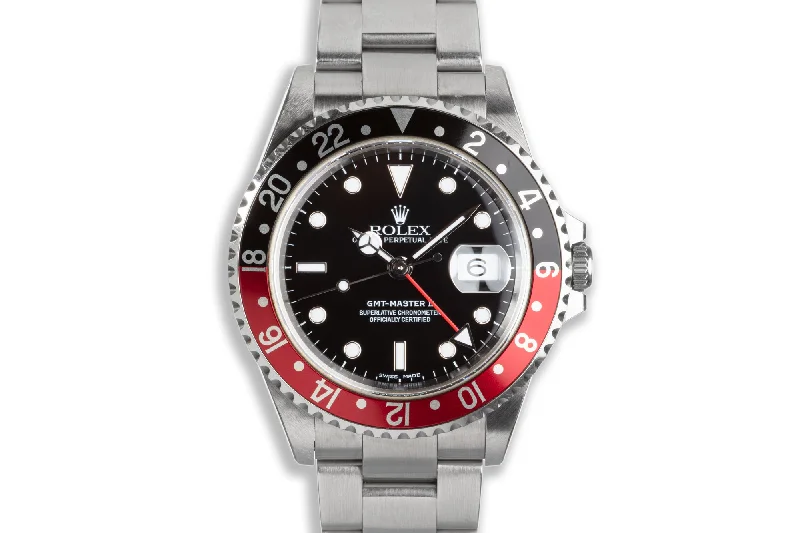 2000 Rolex GMT Master II 16710  "Coke" with Caseback Sticker