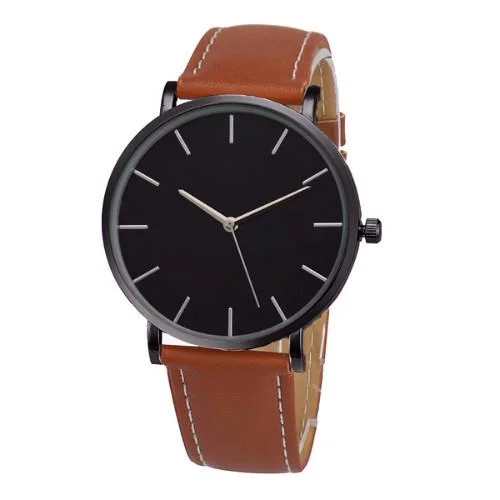 Classy Men Watch Minimalist Brown