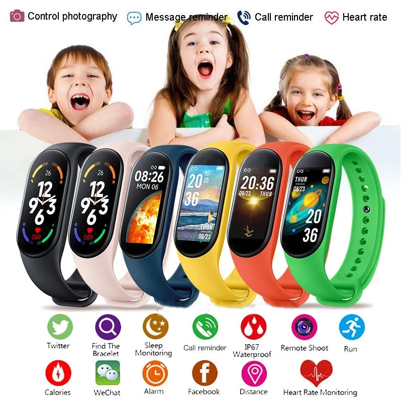 M7 Kids Smart Watcch Children Smart Band Boys Girls Child Watch Waterproof Sport Fitness Tracker Wristband Smartwatch