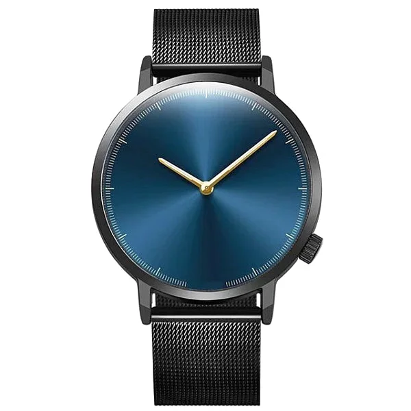 Classy Men Watch Clean Black/Blue