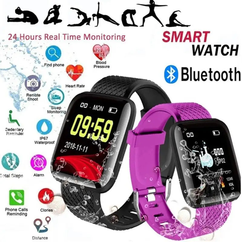 Women Men Kids Smart Watch Heart Rate Blood Pressure Monitor Waterproof Sport Smartwatch For apple watch relojes inteligentes