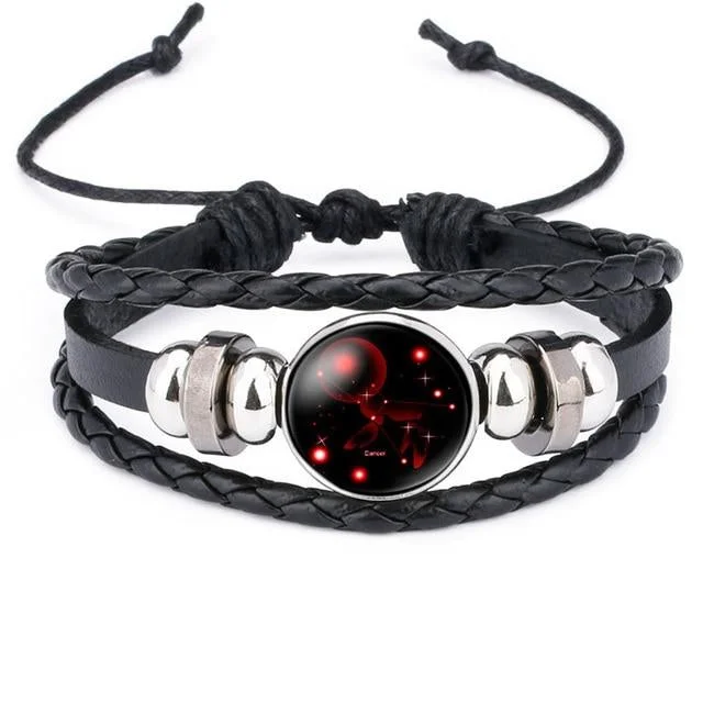 Classy Men Cancer Constellation Zodiac Bracelet