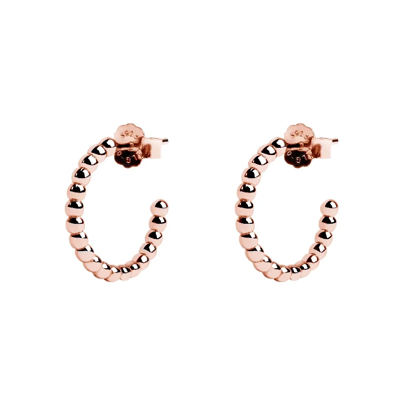 19 Pebbles Rose Gold Earrings