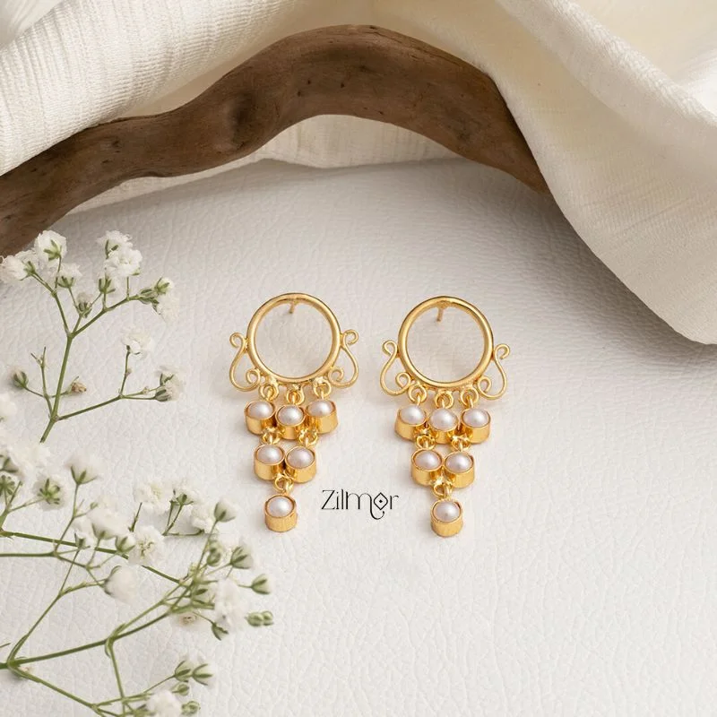 Pearl Hanging Earrings - AS100709