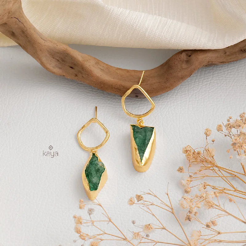 Natural Raw Stone Earrings (color option) - KE100473