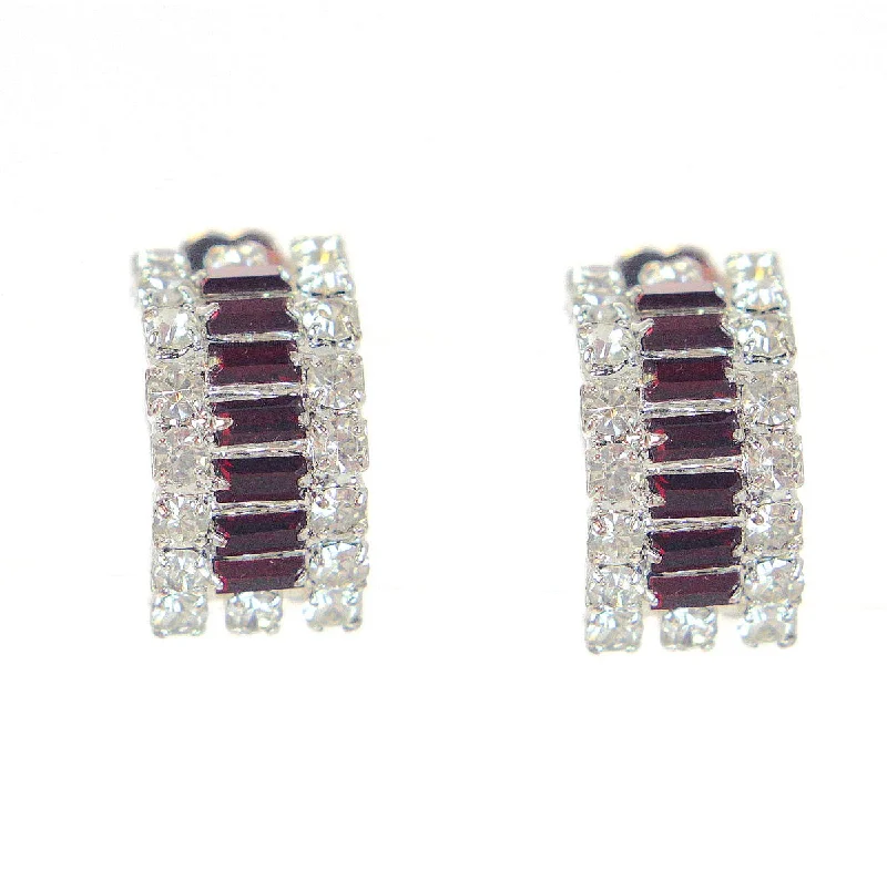 Ruby Clip Earrings