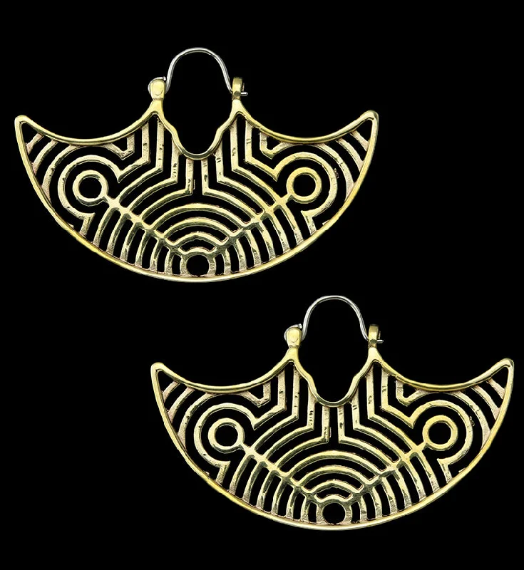 Ecliptic Brass Titanium Hangers / Earrings