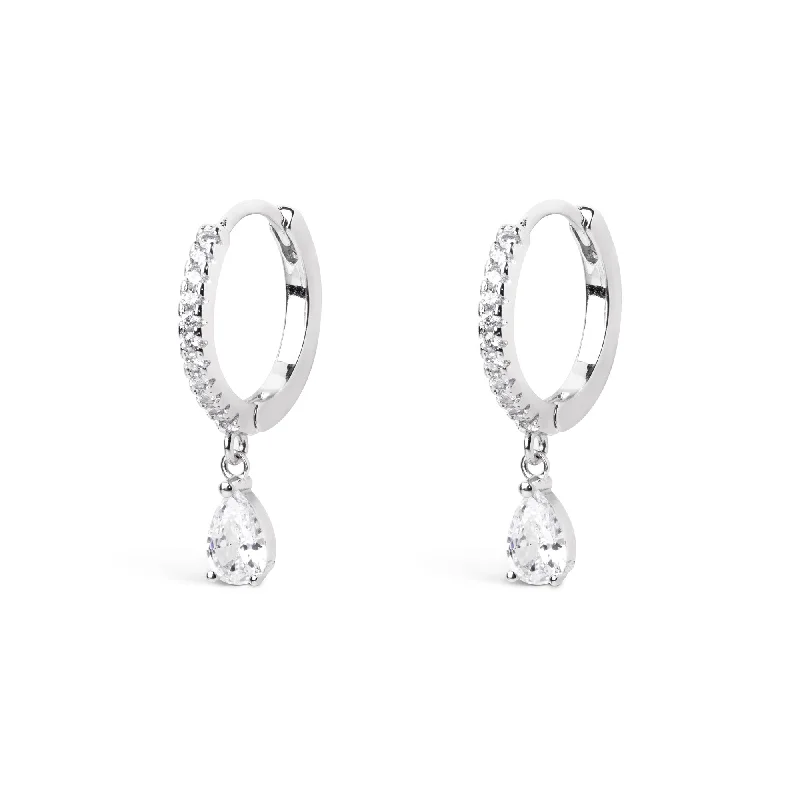 Fara Spark Silver Earrings