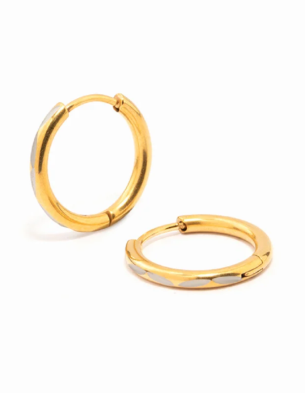 Gold Plated Surgical Steel Classic Hoop Earrings