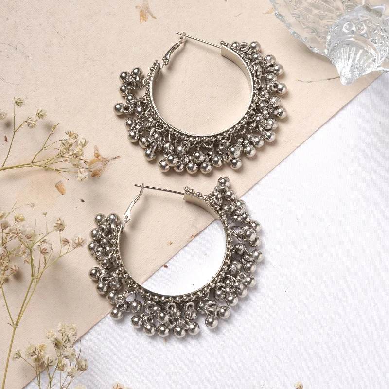 Gungroo Silver Hoops Earrings