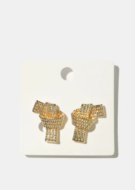 Knotted Clip-On Earrings