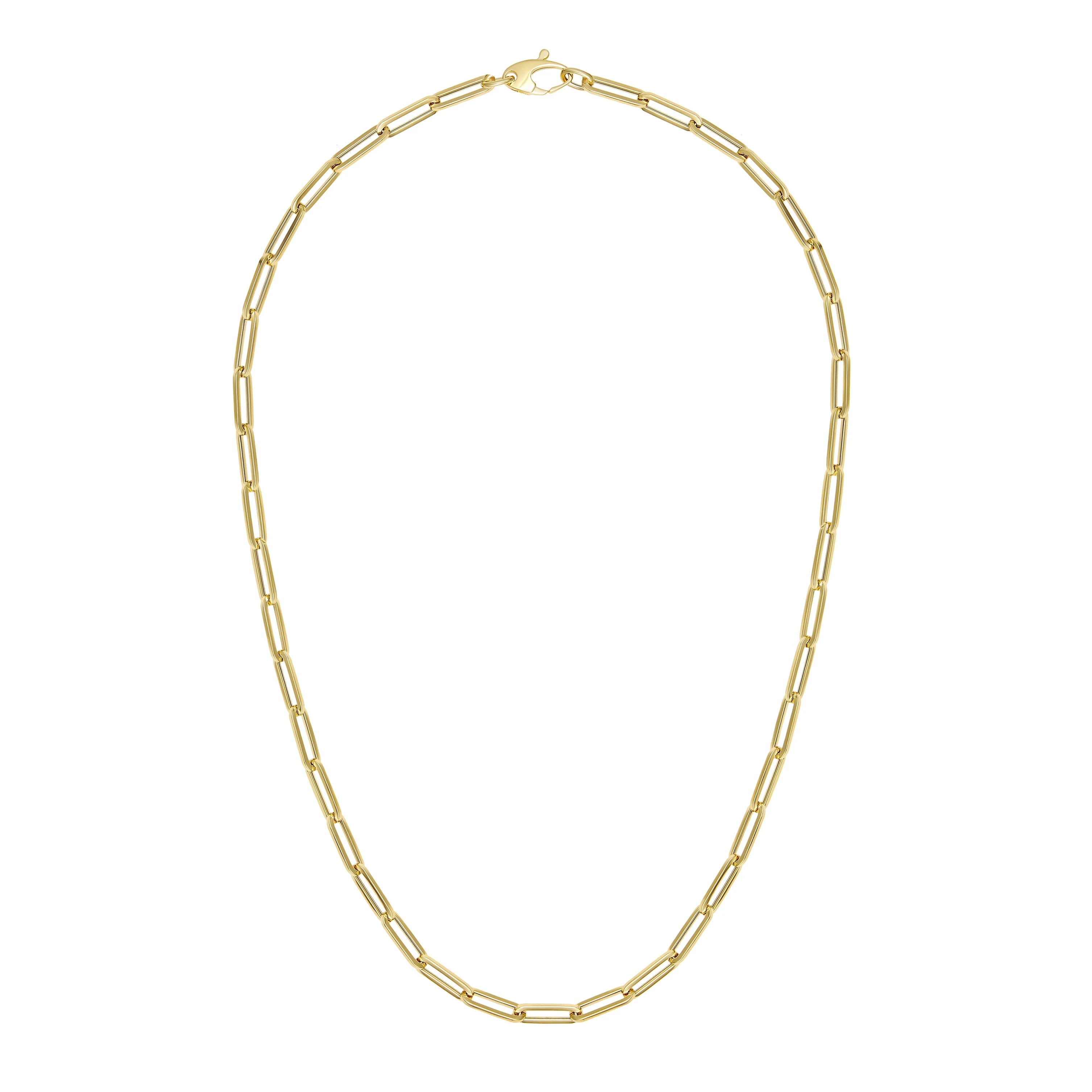 Medium Gold Paper Clip Chain