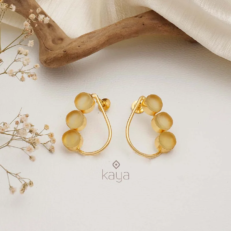 Natural Raw Stone Earrings (color option) - KE100745