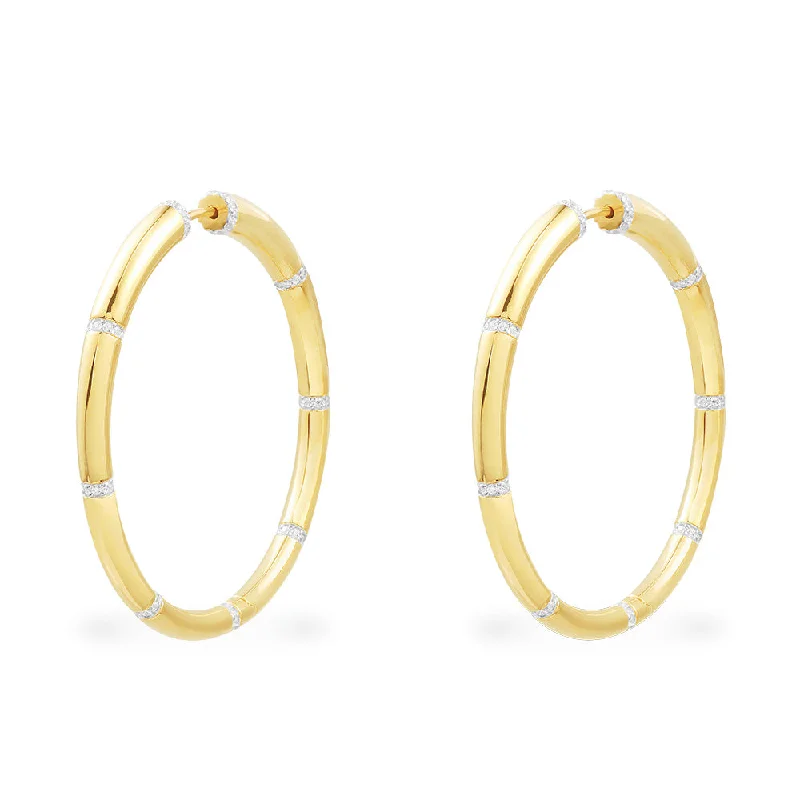 Pavé Hoop Earrings