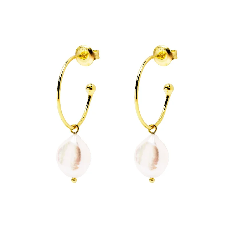 Pearl Gold Earrings