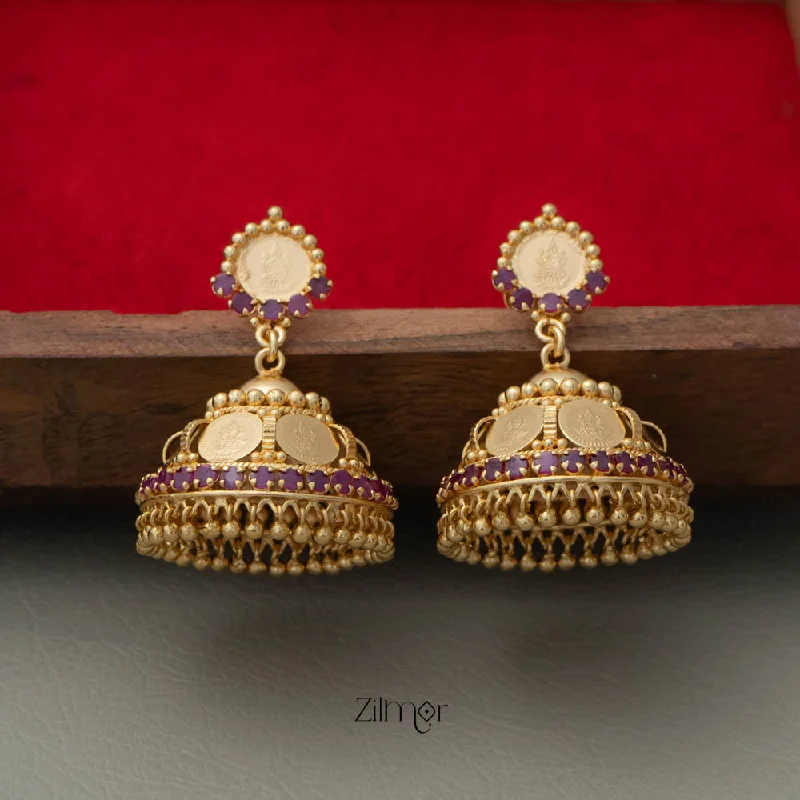 PP101862 -Gold tone Kaashu Lakshmi Jumkha Earrings