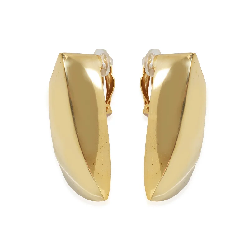 Saint Laurent Comet Triangle Clip-On  Earring in  Base Metal