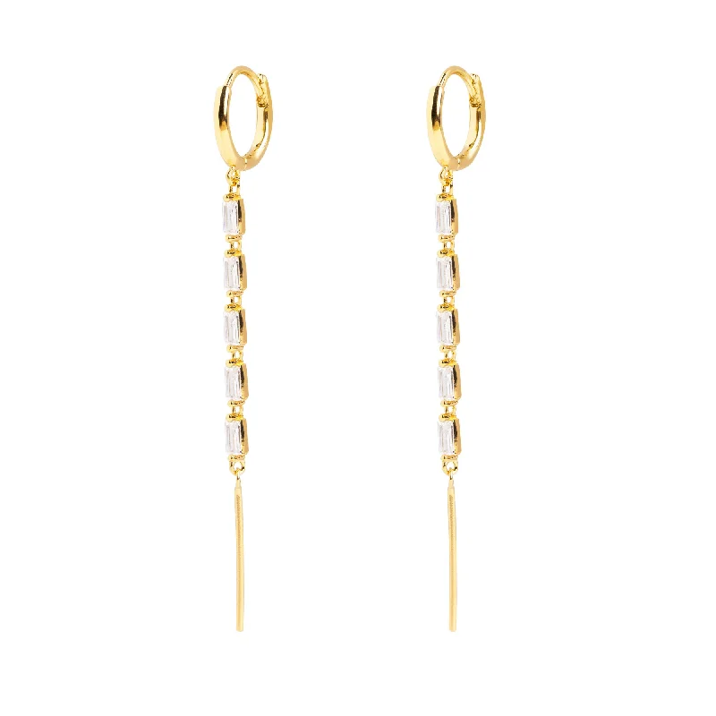 Sia Stick Gold Earrings