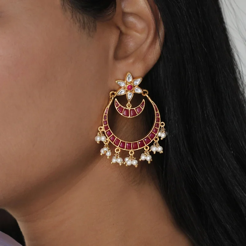 Silver Chand Bali Earring