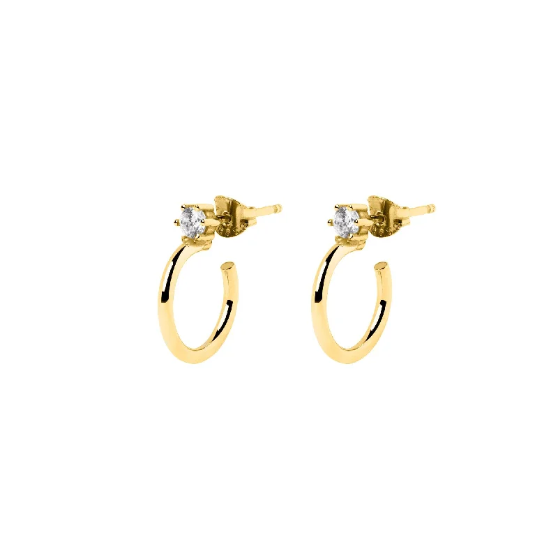 Spark Gold Hoop S Earrings