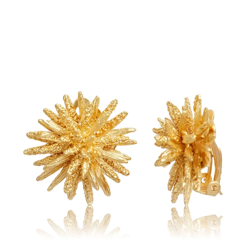 Starburst Clip Earrings