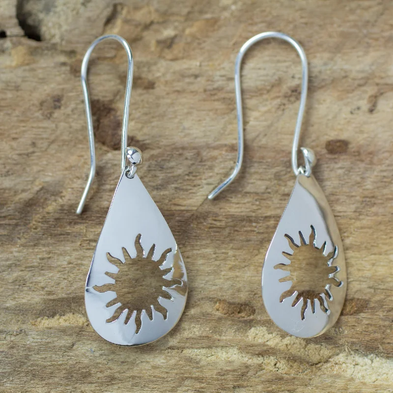 Sun Shower Taxco Sunshine Sterling Silver Dangle Earrings