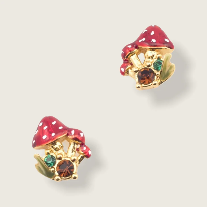 Toadstool earrings by Bill Skinner Mushrooms